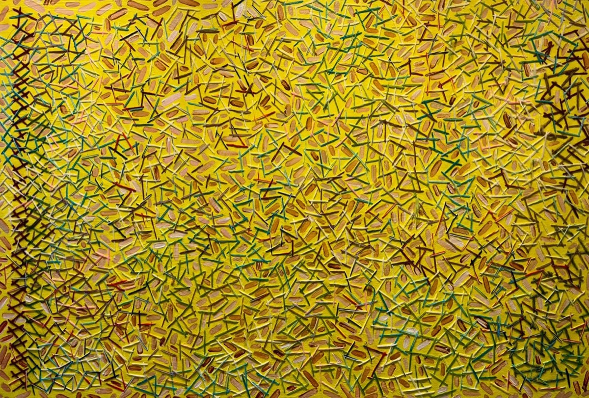 Yellow Sun 96 cm width x 128 cm height